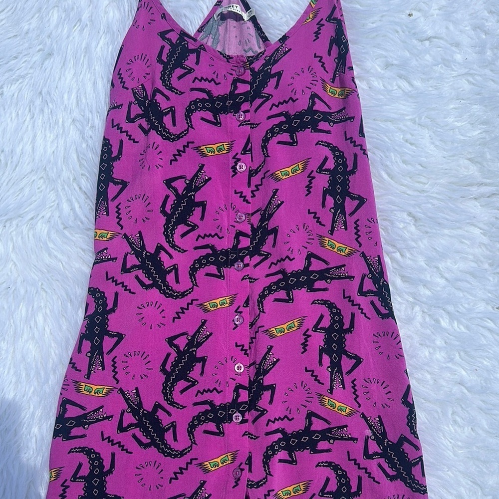 Obey Vibrant Purple Graphic Dress - Picture 9 of 17